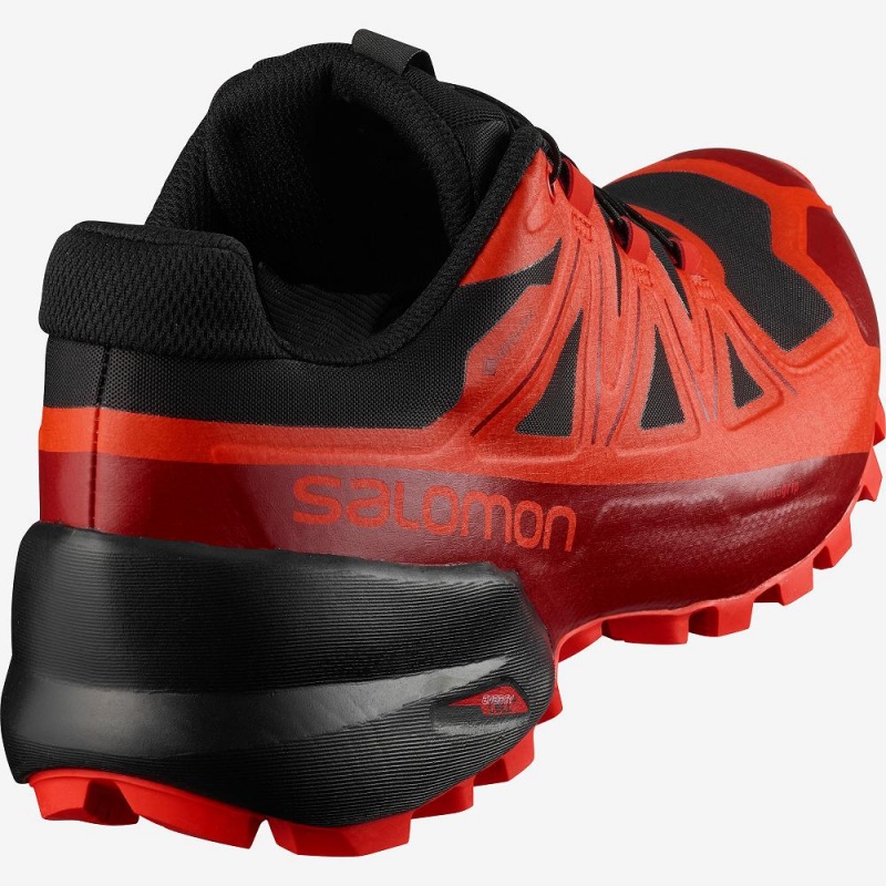 Salomon Spikecross 5 Gore-Tex Trail Løbesko Herre Sort | 05237-TRCV