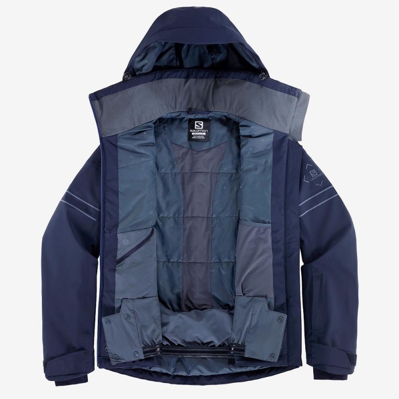 Salomon The Brilliant Jacket W Skijakker Dame Mørkeblå | 82564-WYRH