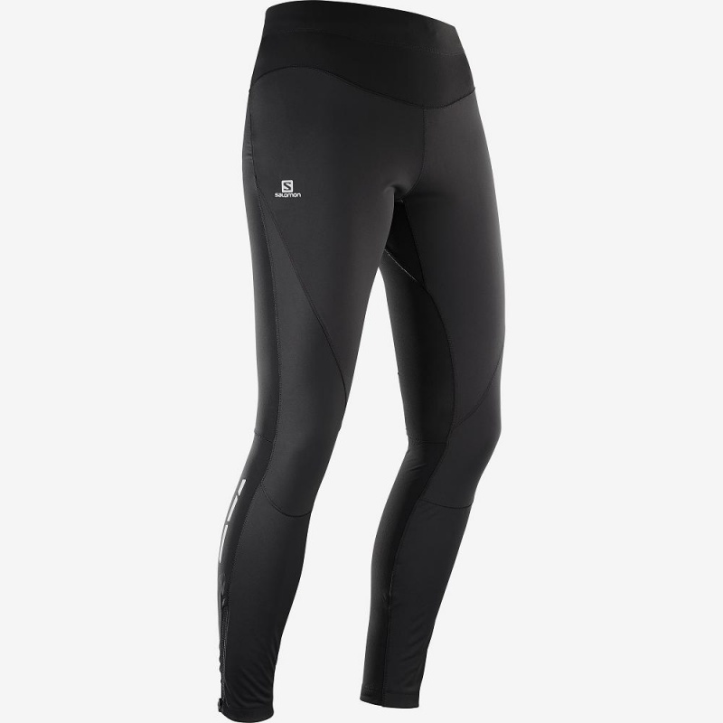 Salomon Trail Runner Ws Tight W Tights Dame Sort | 97186-DKIC