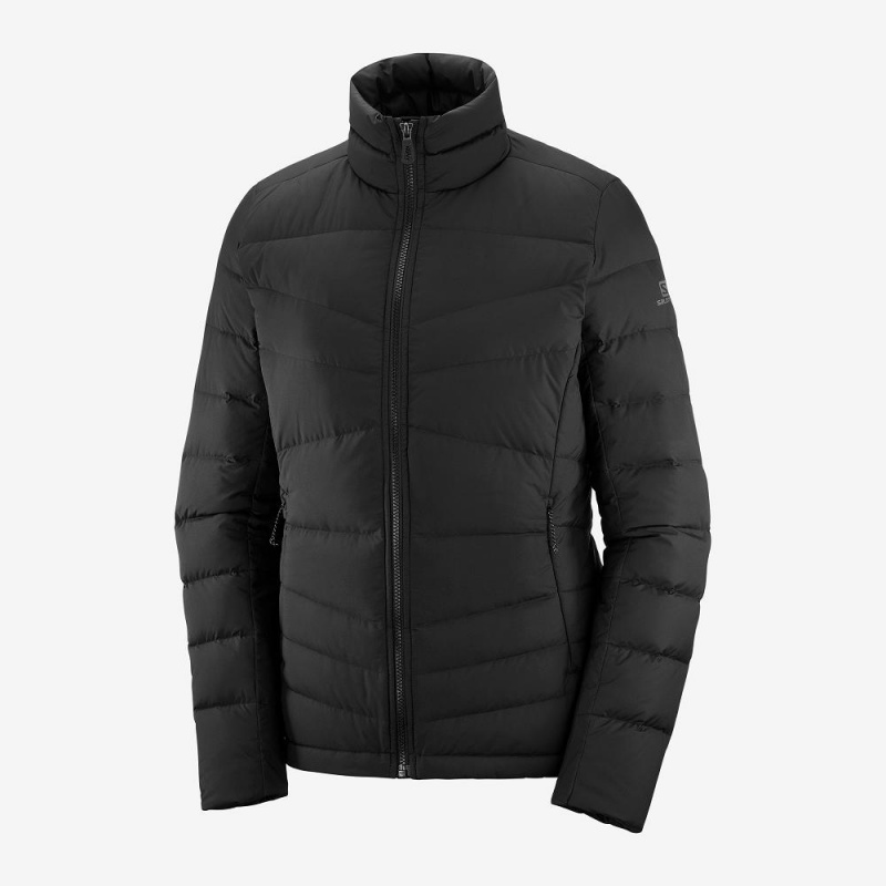 Salomon Transition Down Jacket W Jakke Dame Sort | 28390-OCSP