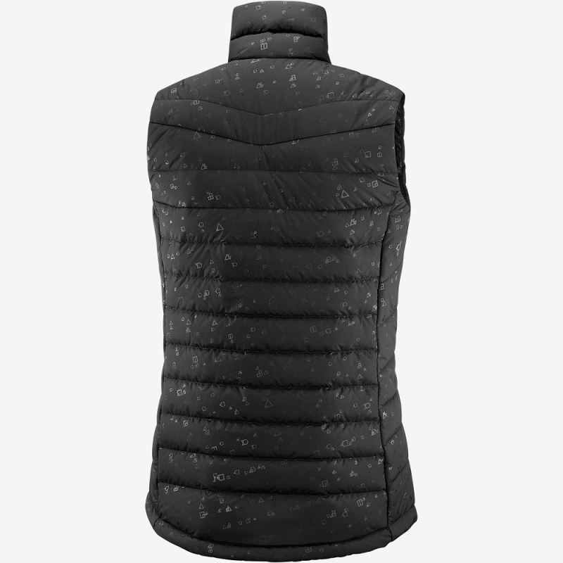 Salomon Transition Down Vest W Jakke Dame Sort | 71923-YJOL