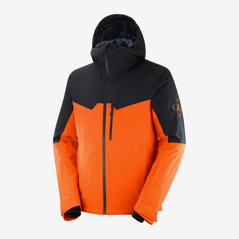 Salomon Untracked Skijakker Herre Orange | 82350-WGLX