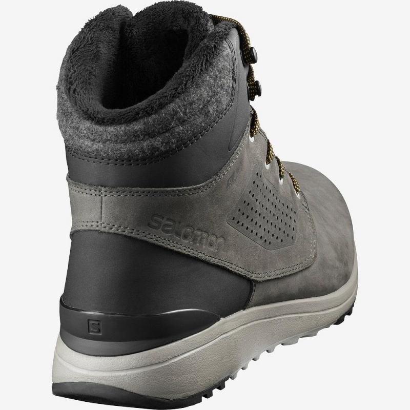 Salomon Utility Vinter Climasalomon Vandtætte Vinterstøvler Herre Gray | 59384-ZDOQ