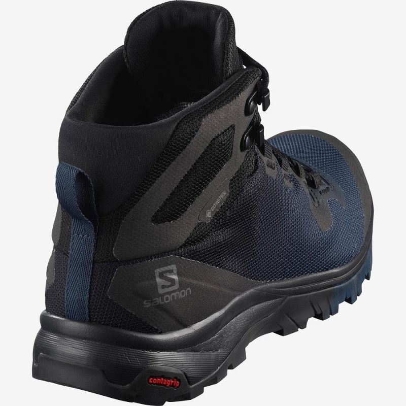 Salomon Vaya Mid Gore-Tex Vandrestøvler Dame Sort | 04369-DJWX