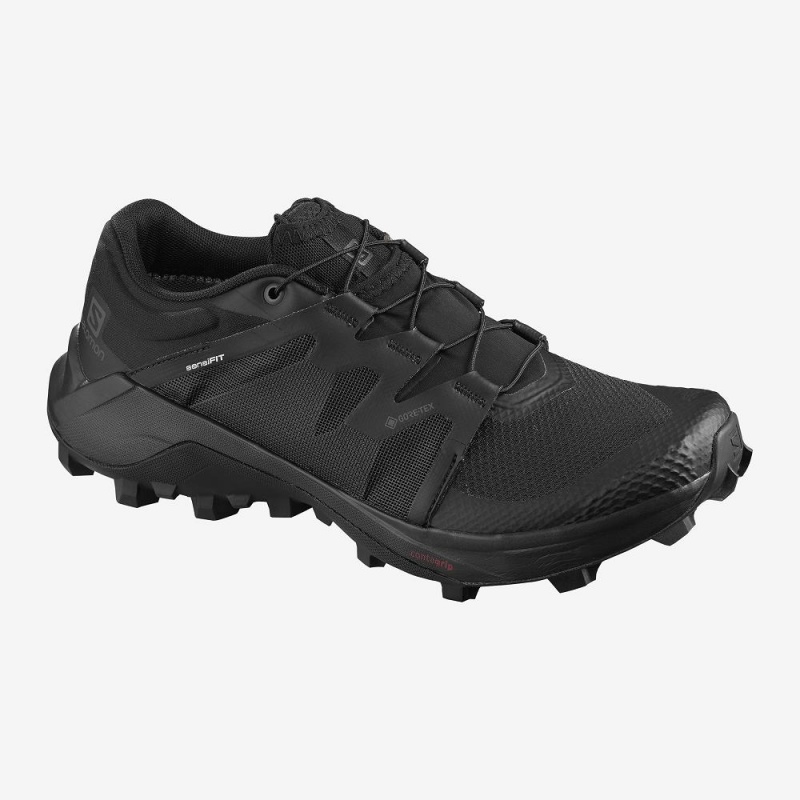 Salomon Wildcross Gtx Trail Løbesko Dame Sort | 09286-CWUM