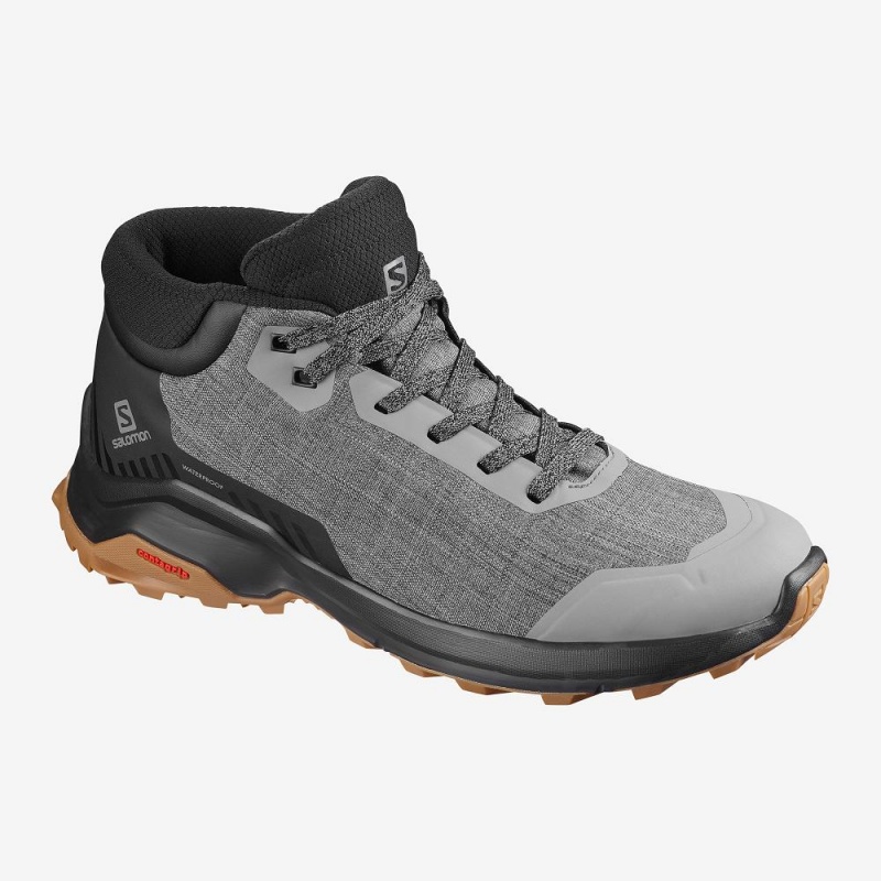 Salomon X Reveal Chukka Climasalomon Vandtætte Vinterstøvler Herre Gray | 70431-GVKS