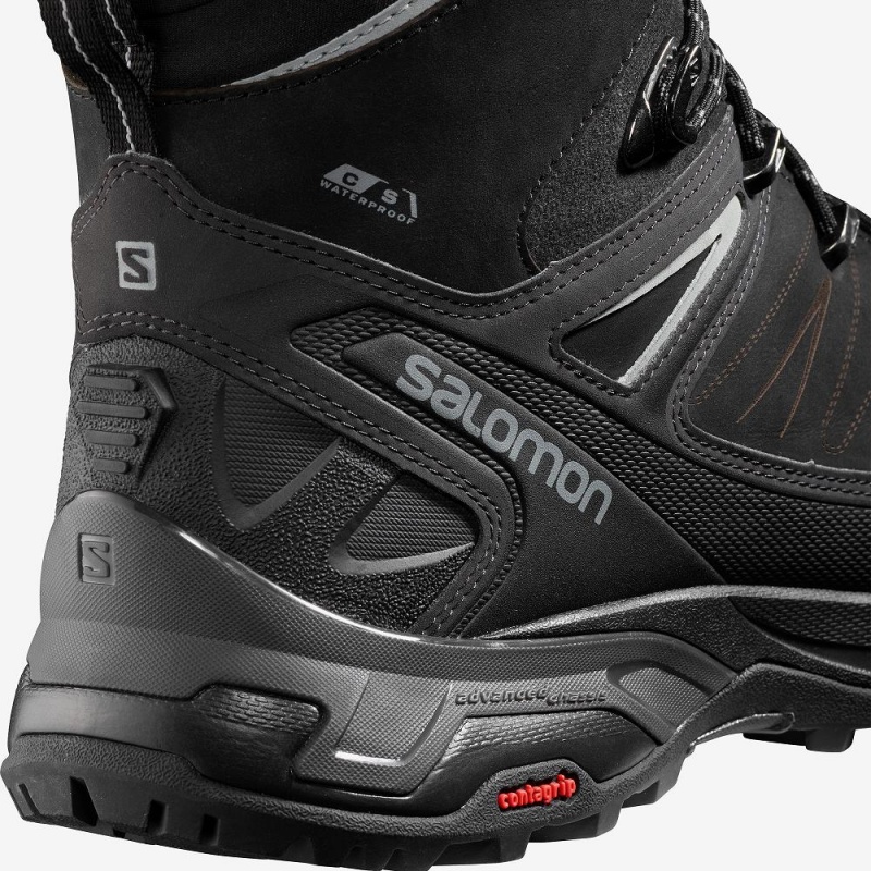 Salomon X Ultra Vinter Climasalomon Vandtætte 2 Vinterstøvler Herre Sort | 83671-ZKOG