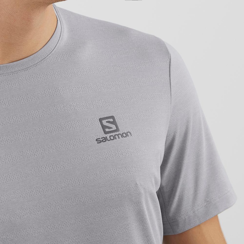 Salomon Xa Tee M Toppe Herre Gray | 47629-ECLO