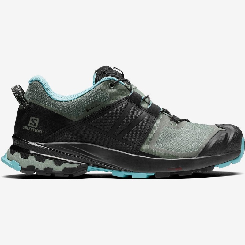 Salomon Xa Wild Gore-Tex Trail Løbesko Dame Blå | 23894-GTIQ