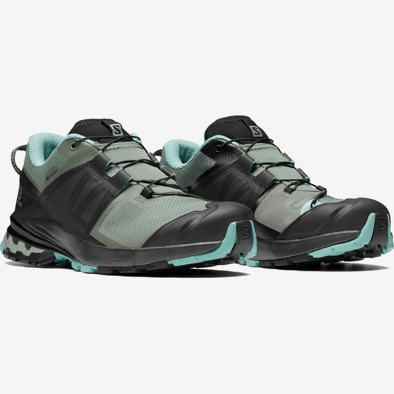 Salomon Xa Wild Gore-Tex Trail Løbesko Dame Blå | 23894-GTIQ